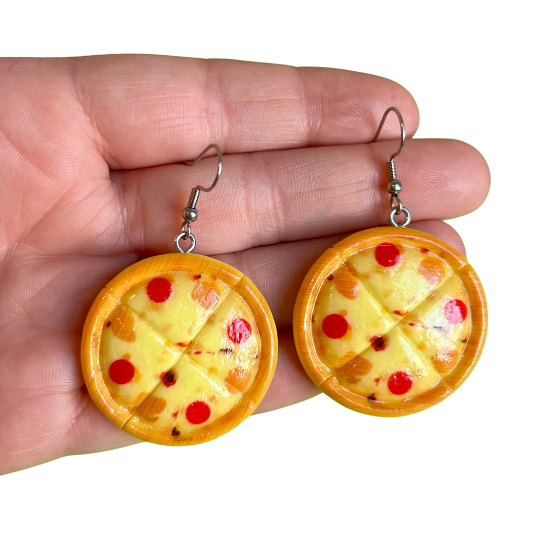 Pizza Earrings