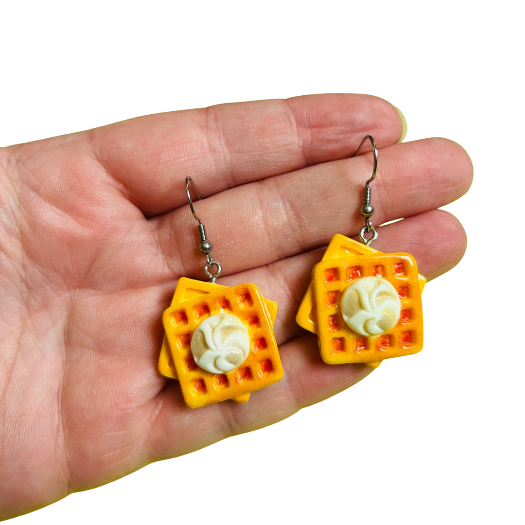 Waffle Earrings