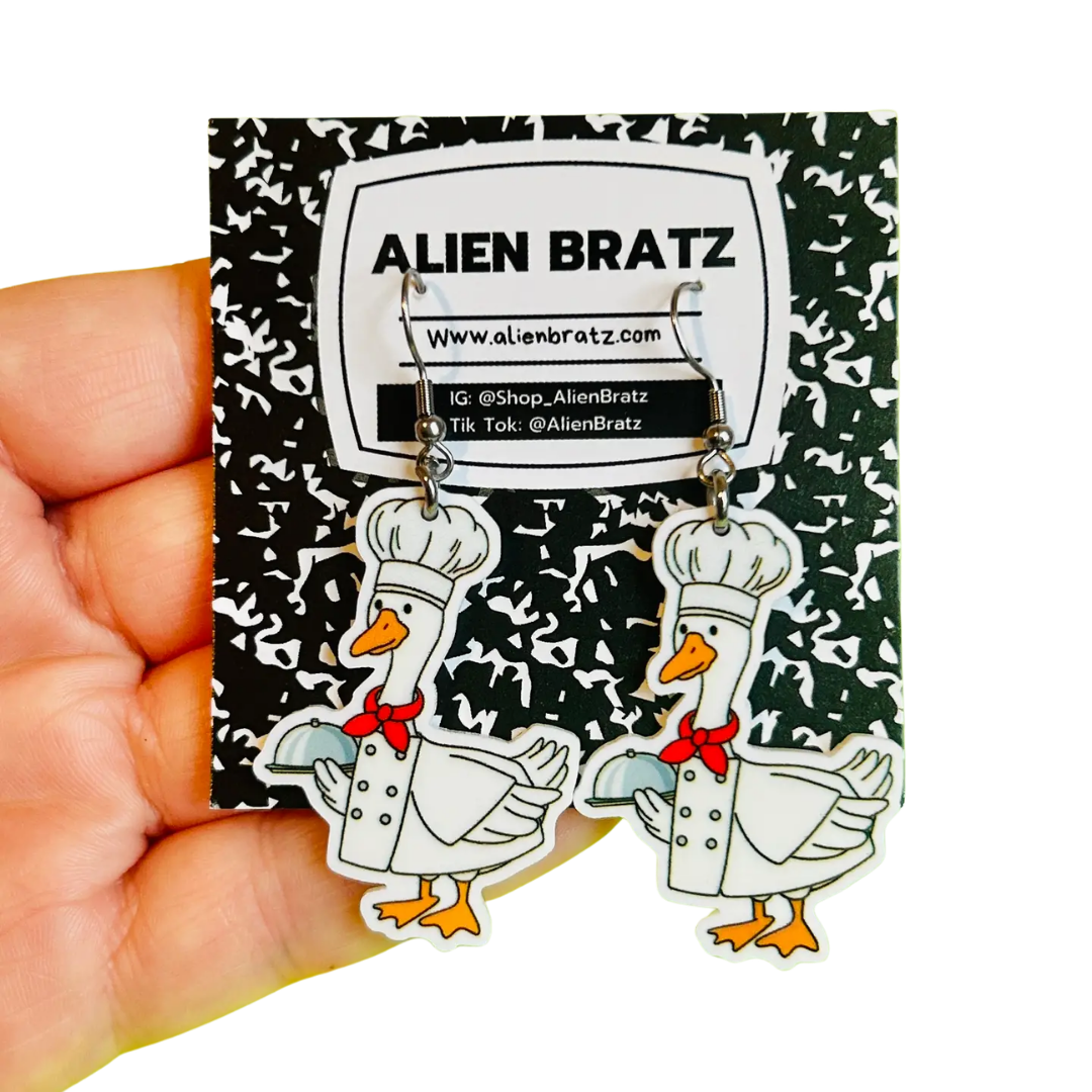 Funny Goose Earrings