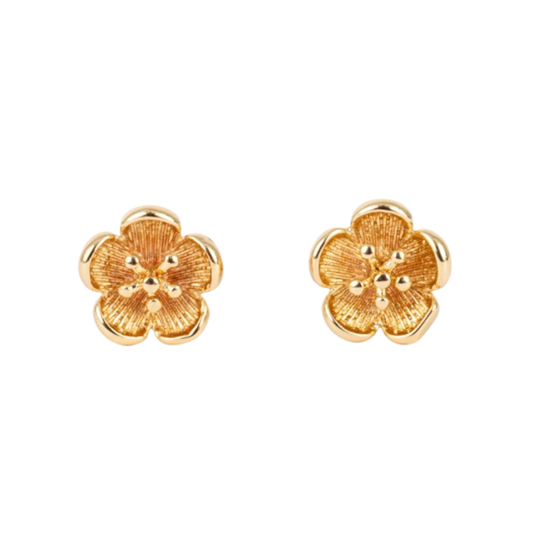 Buttercup Flower Post Earrings