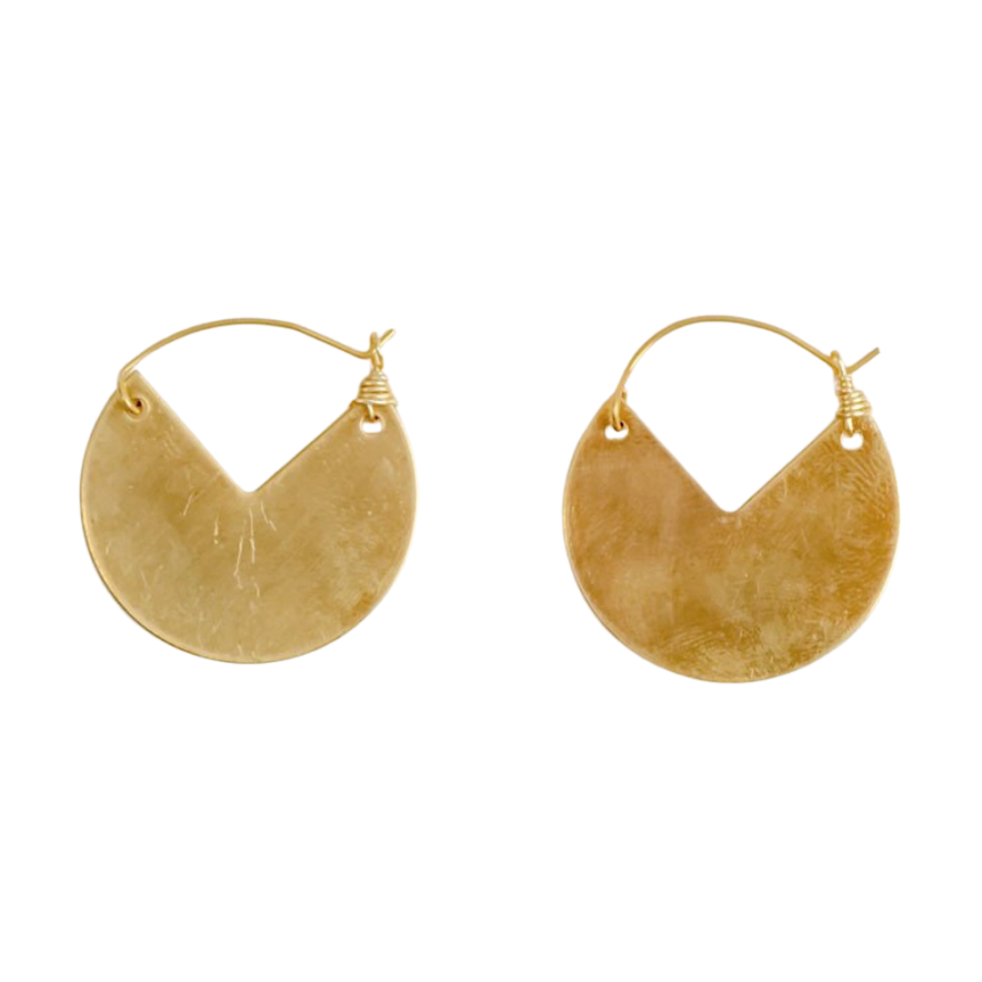 Cut Out Disk Earrings
