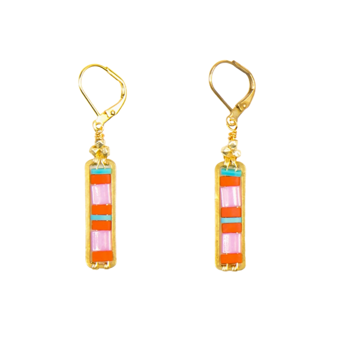 Miyuke Colorblock Dangle Earrings