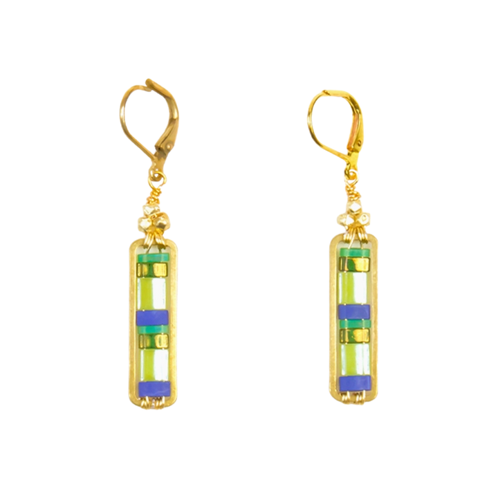 Miyuke Colorblock Dangle Earrings