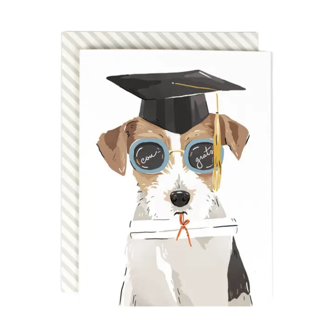 Bright Future Grad Dog Card