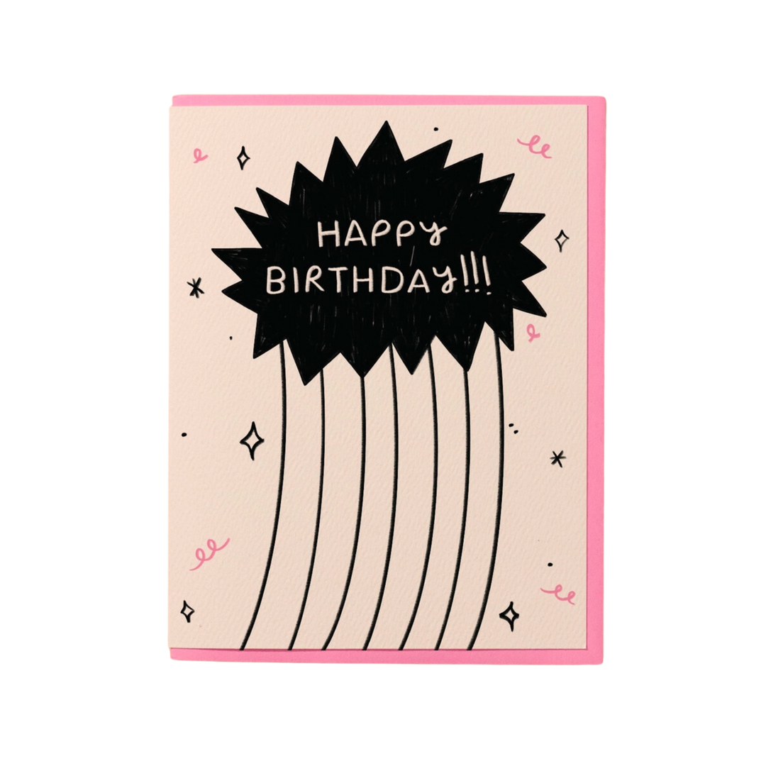 Blast Off Birthday Card