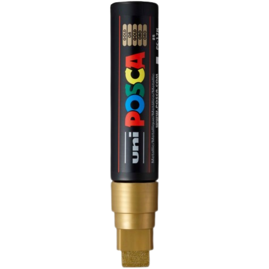 POSCA PC-17K Acrylic Paint Marker – Extra-Broad Chisel Tip - Gold