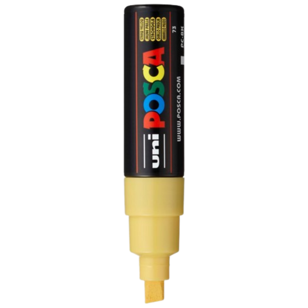 Posca PC-8K Paint Marker Broad Chisel Tip - Straw Yellow