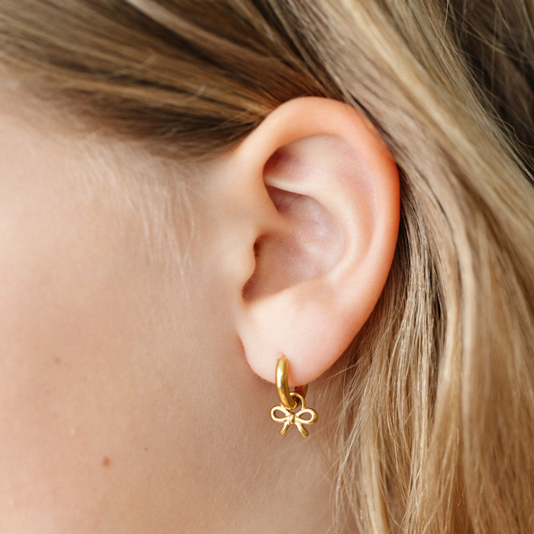 Gold Bow Charms