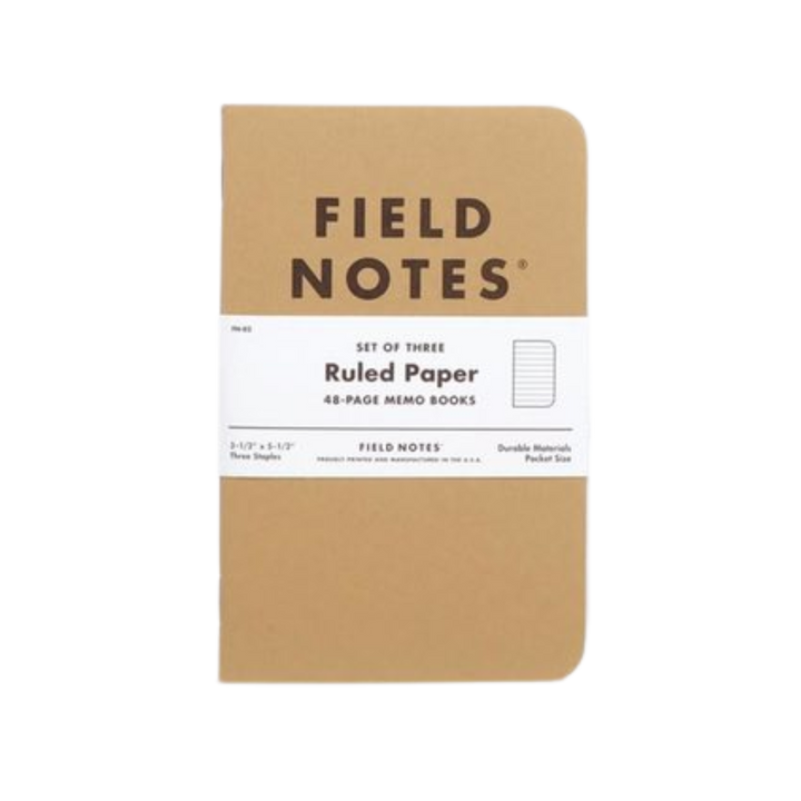 Field Notes Original Kraft 3-Packs - Ruled