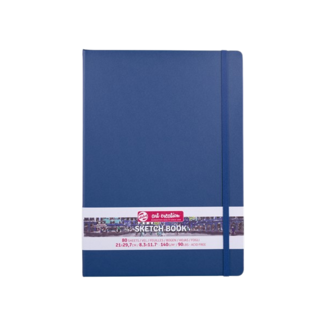 Talens Art Creation Sketchbook —  Navy Blue, 8.27 × 11.69 in