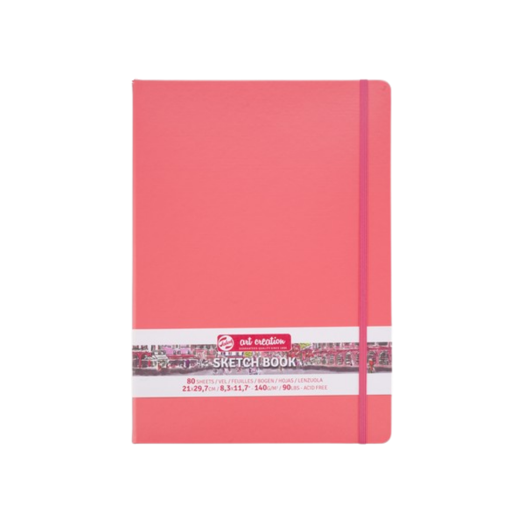 Talens Art Creation Sketchbook —  Coral, 8.27 × 11.69 in