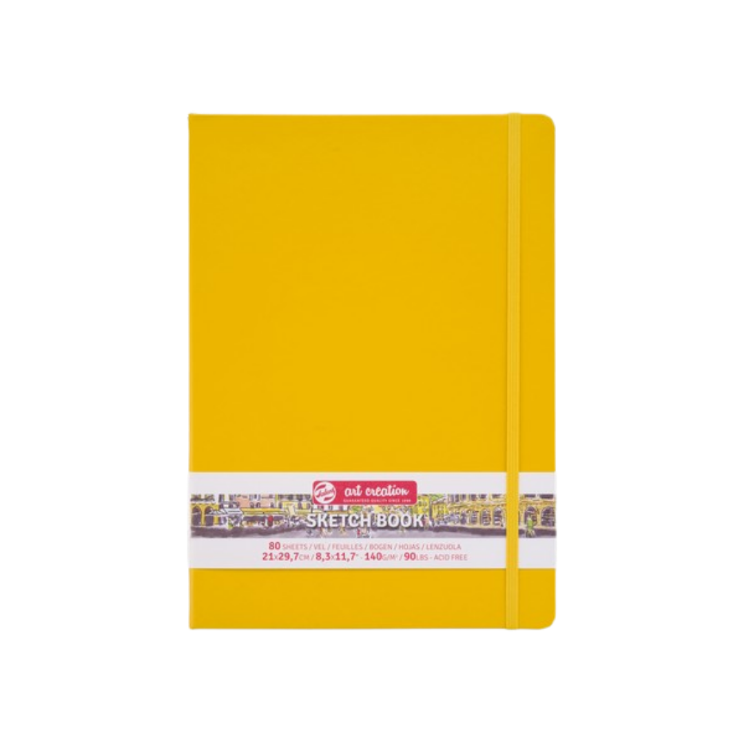 Talens Art Creation Sketchbook —  Golden Yellow, 8.27 × 11.69 in