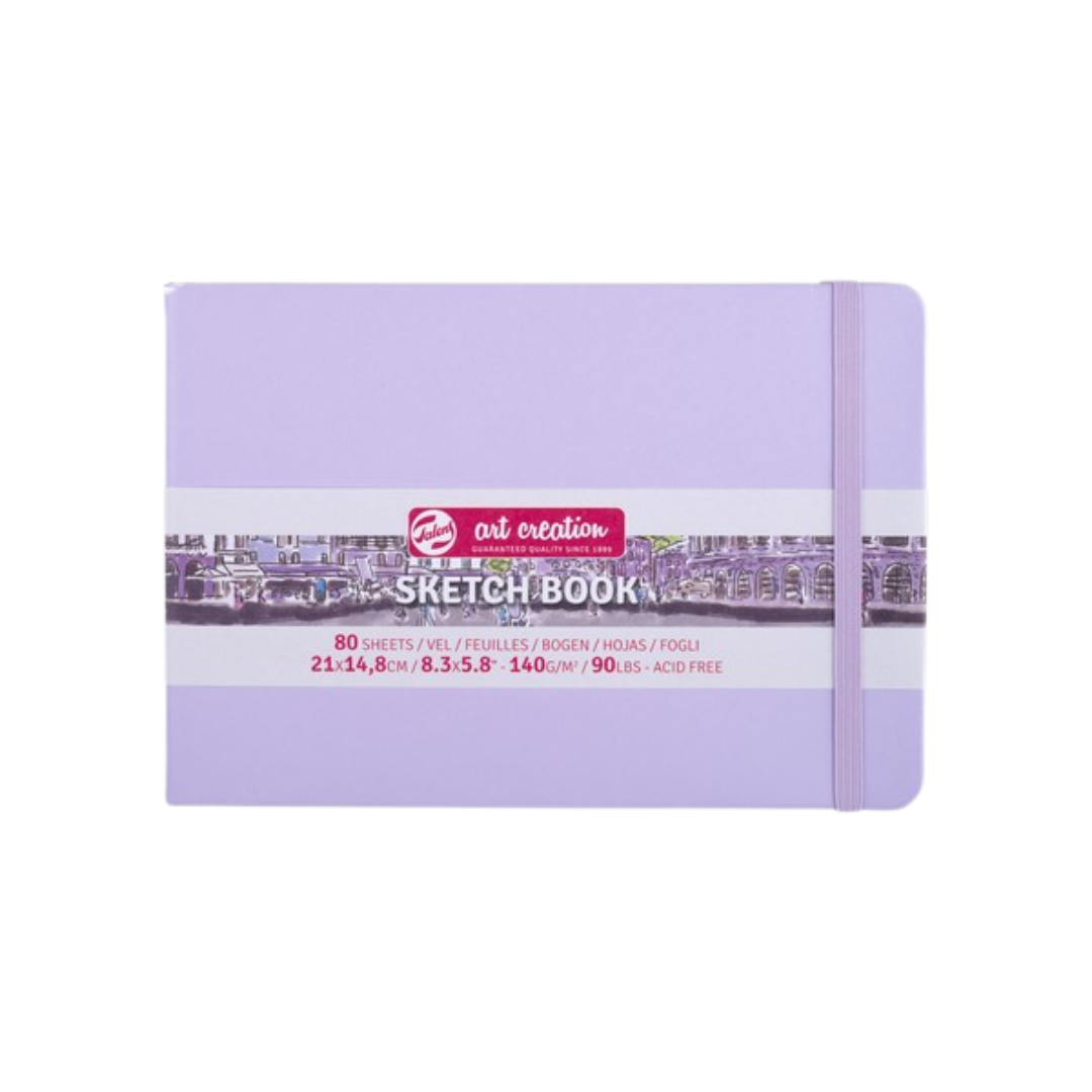 Talens Art Creation Sketchbook — Pastel Purple, 8.27 × 5.83 in