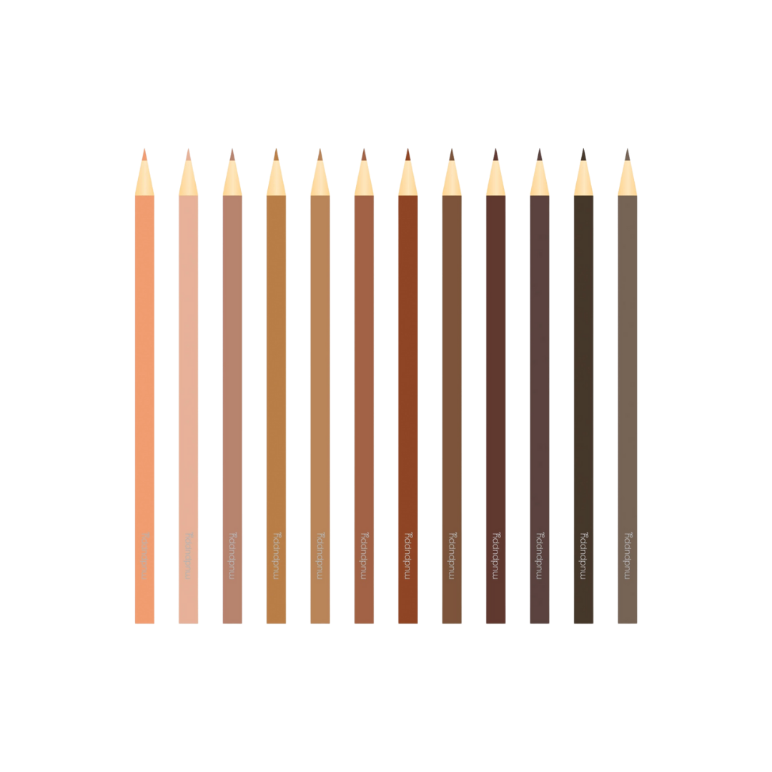 We Are Colorful Skin Tone Colored Pencils