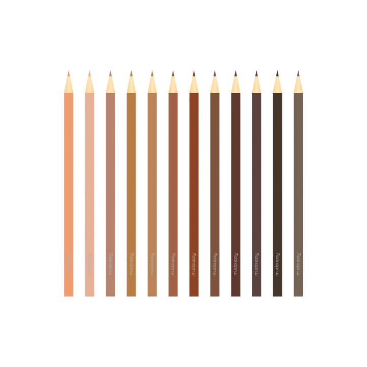 We Are Colorful Skin Tone Colored Pencils