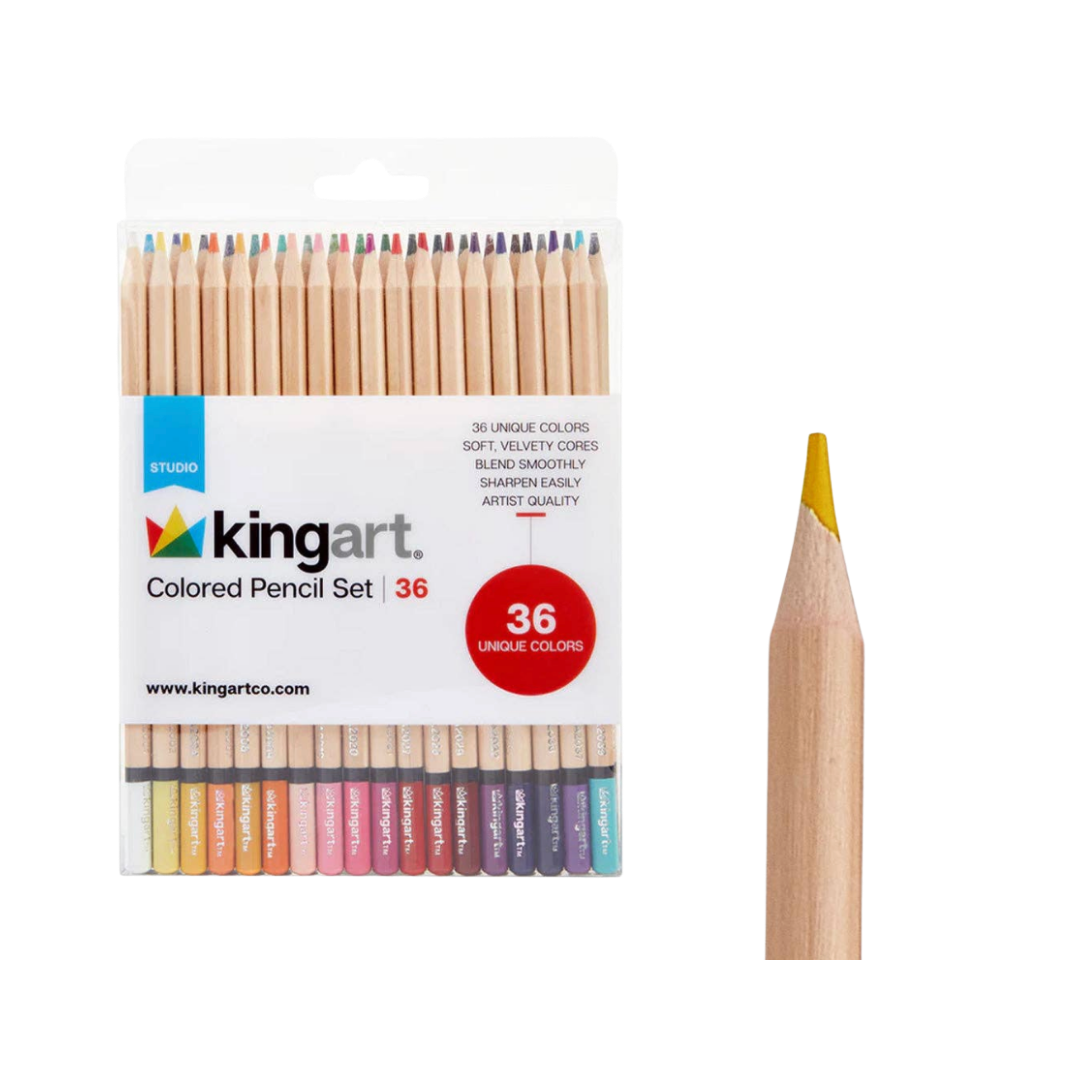 KINGART Colored Pencils — 36 Colors