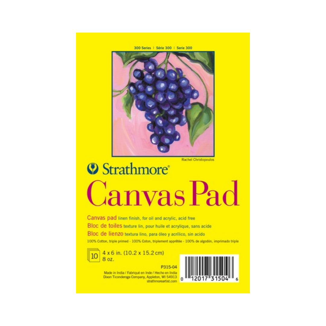 Strathmore 300 Series Canvas Pad — 10 Sheets, 4" × 6"