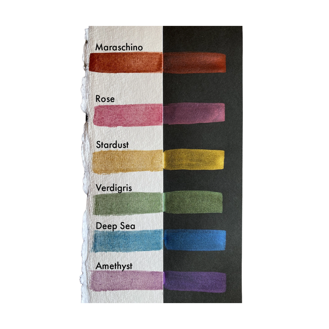 Grumbacher Japanese Watercolor Set — 6-Piece Glimmer Set