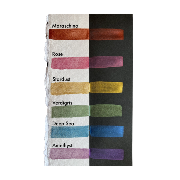 Grumbacher Japanese Watercolor Set — 6-Piece Glimmer Set