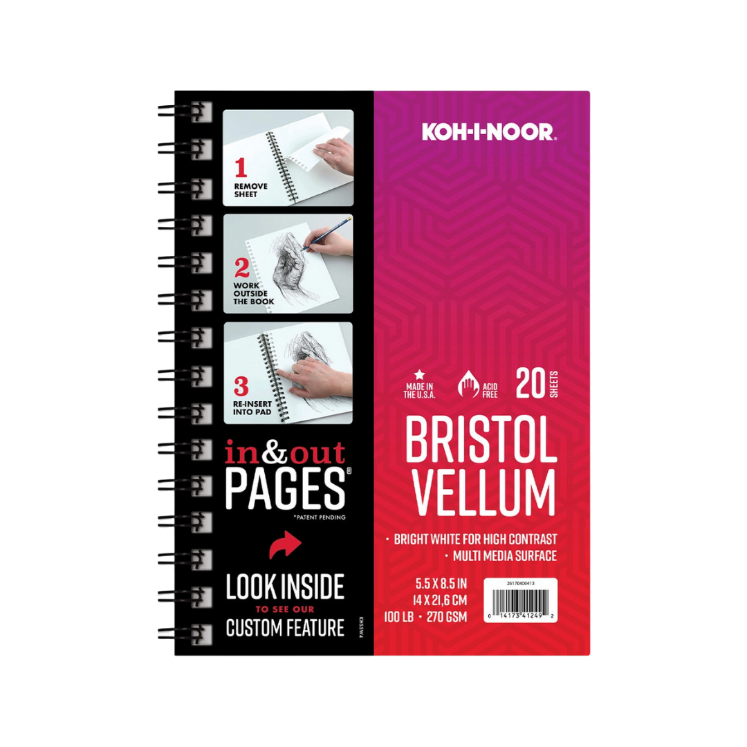 Koh-I-Noor® Bristol Vellum Pad — 5.5″ × 8.5″