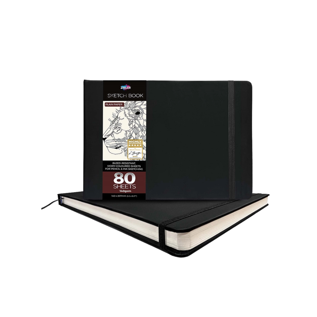 Zieler Classic Hardcover Art Sketchbook — 5.5″ × 8.15″