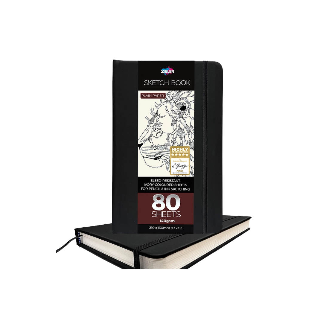 Zieler Classic Hardcover Art Sketchbook — 8.25″ × 5.10″