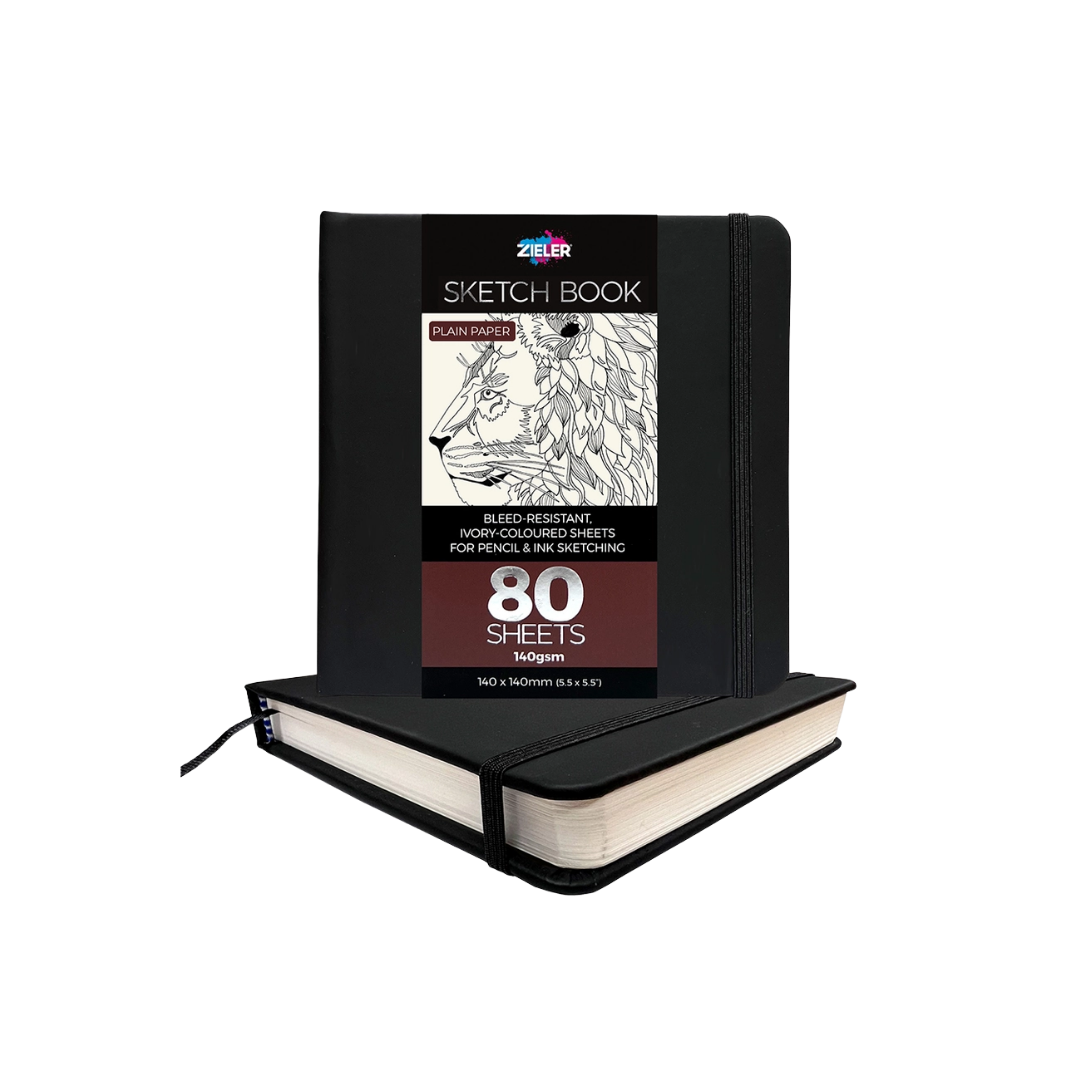 Zieler Classic Hardcover Art Sketchbook — 5.5″ × 5.5″