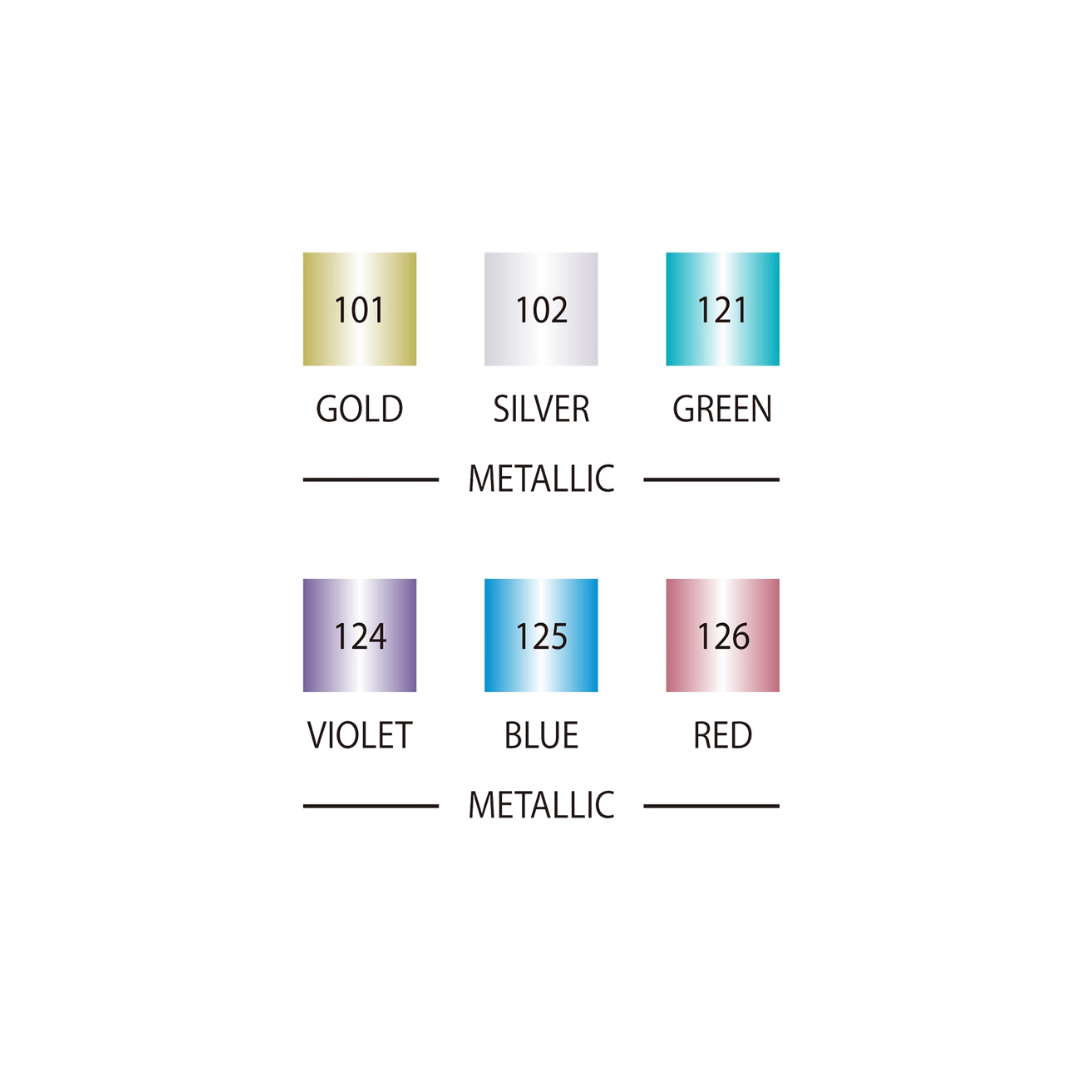 Zig® Calligraphy Pens — Metallic 6-Piece Set