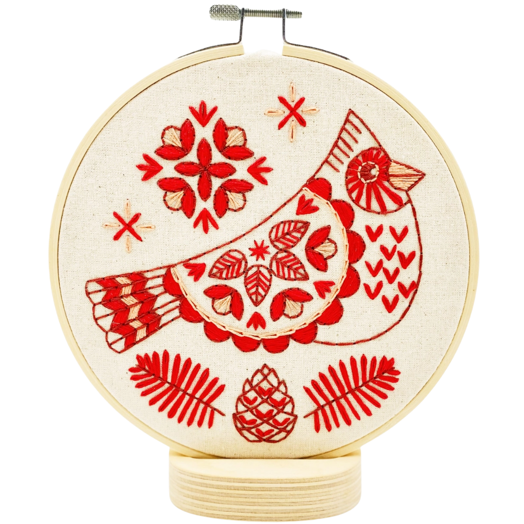 Cardinal Complete Embroidery Kit