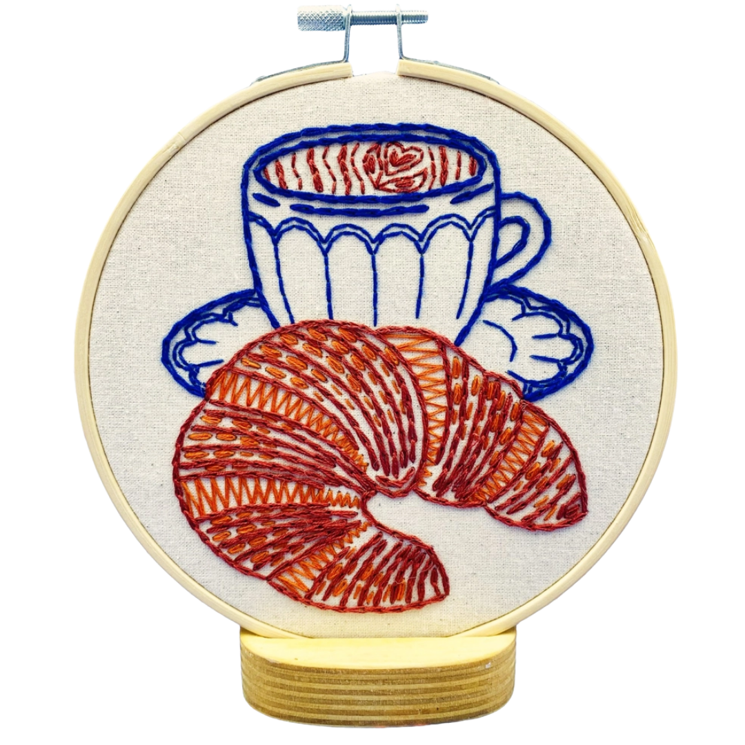 Croissant Complete Embroidery Kit