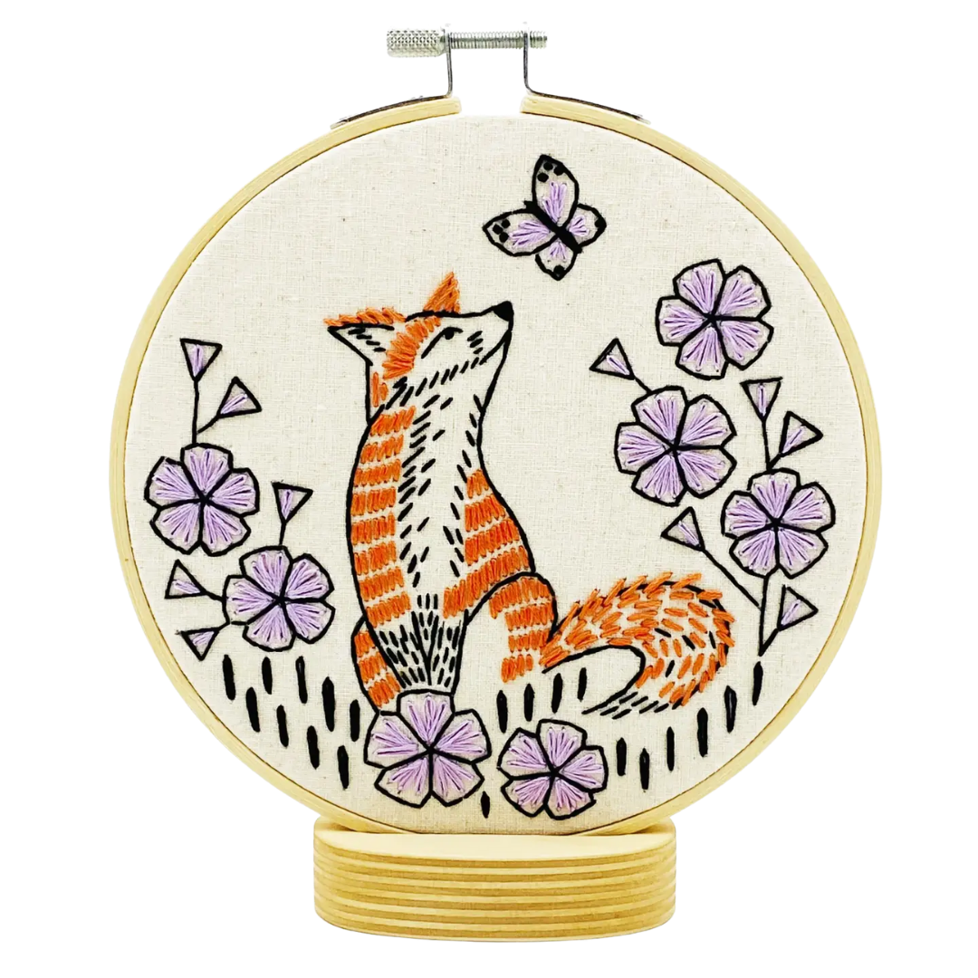 Folk in Phlox Embroidery Kit