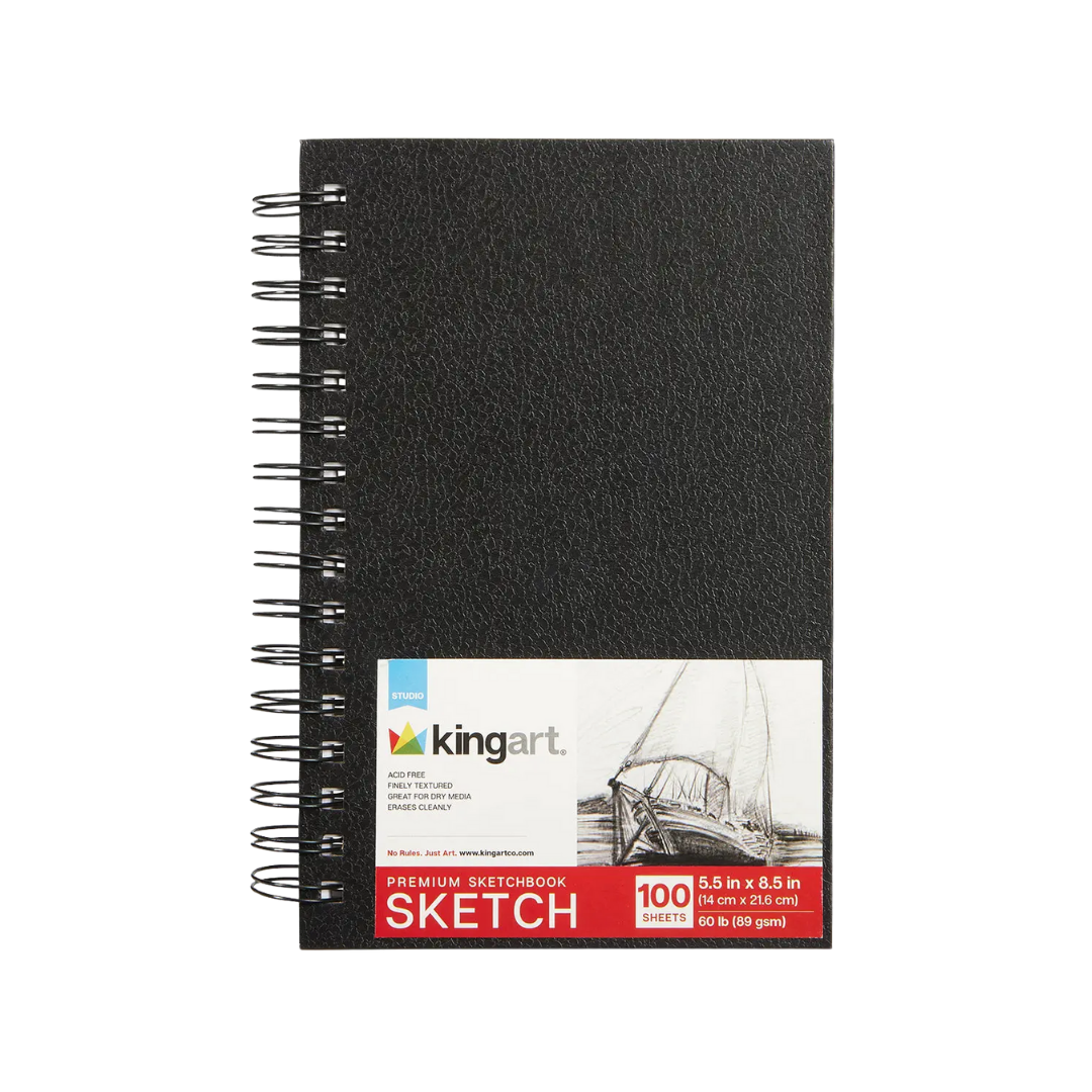 Hardcover Sketchbook 5.5” X 8.5” - 100 Pages