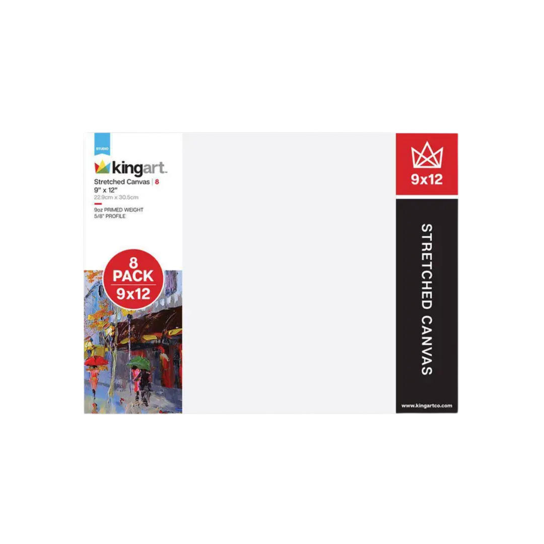 Stretched Canvas 9x12 8 pc