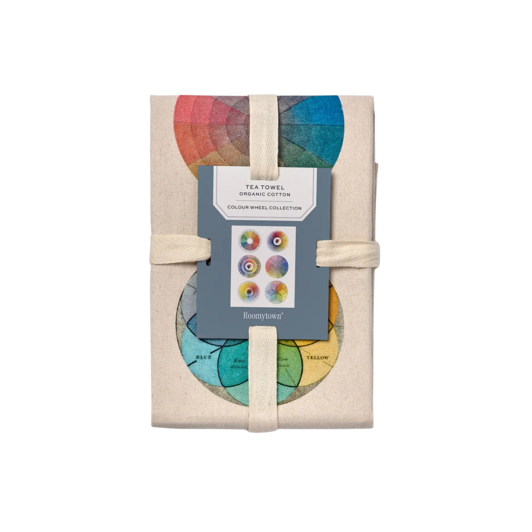 Organic Cotton Tea Towel - Colour Wheel Collection