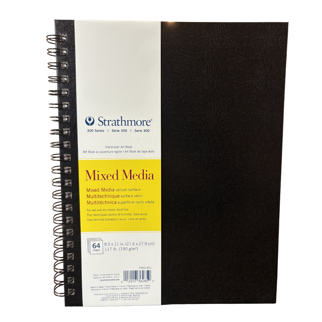 Strathmore BK 300 Mixed Media Pad – 8.5″×11″ (32 Sheets)