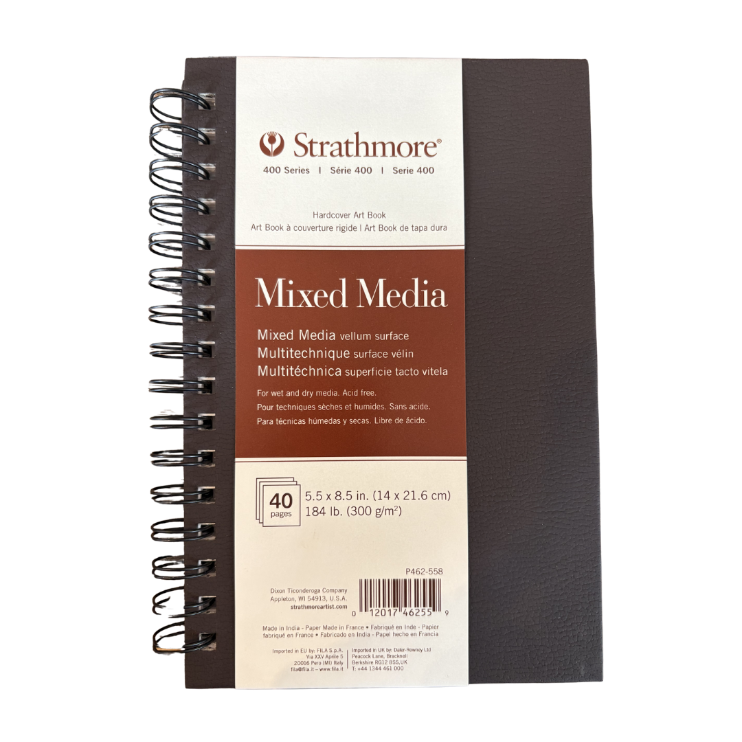 Strathmore BK 400 Mixed Media Pad – 5.5″×8.5″ (20 Sheets)