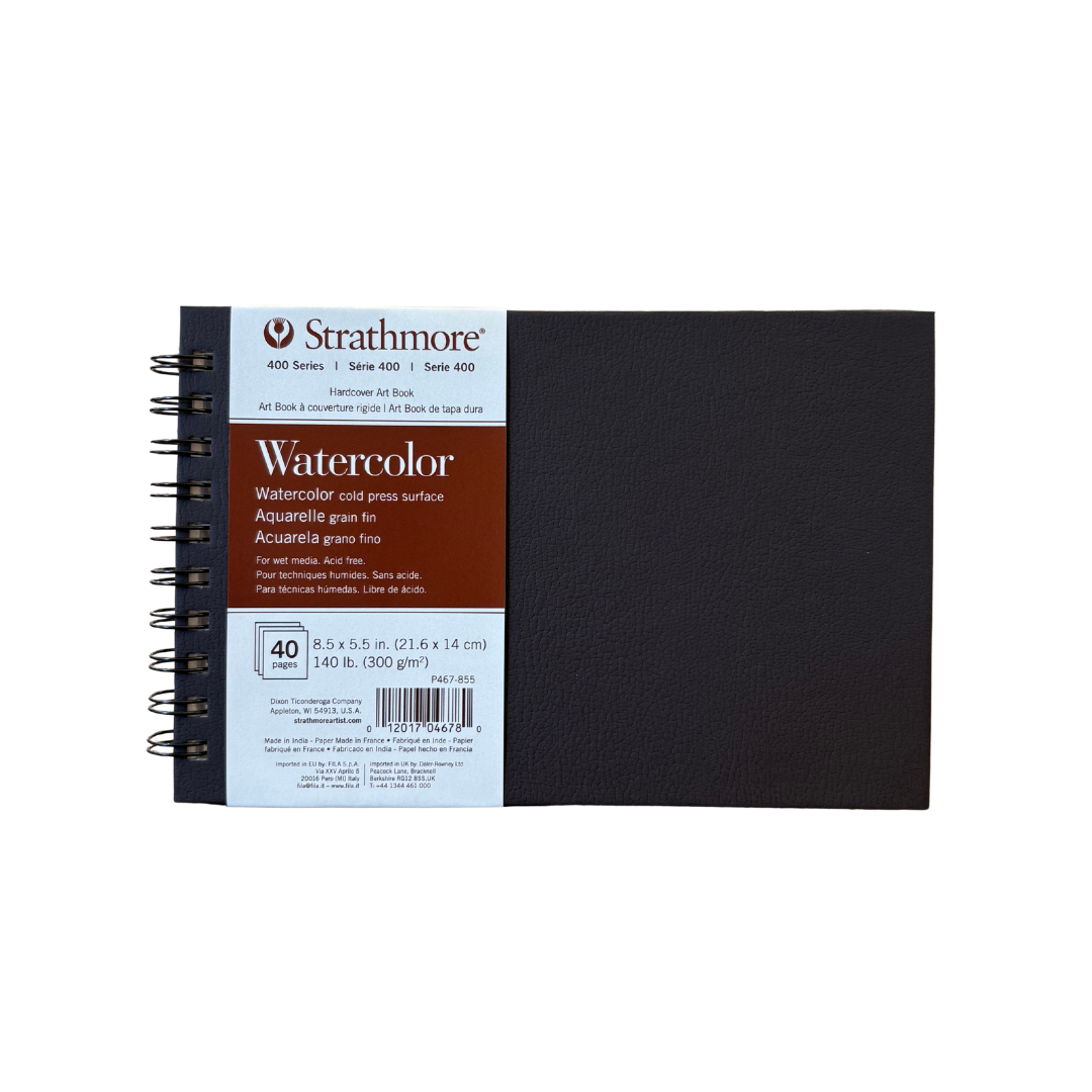 Strathmore BK 400 Watercolor Pad – 8.5″×5.5″ (20 Sheets)