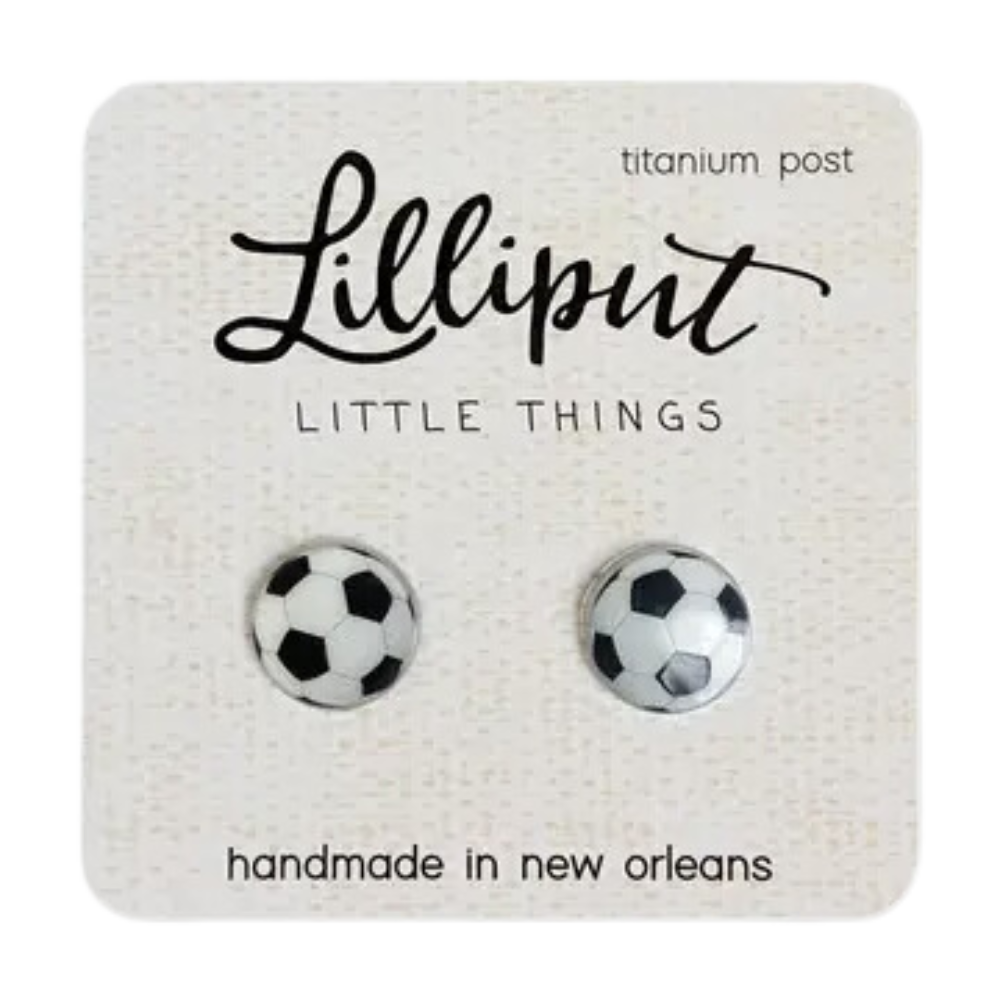 Soccer Ball Earrings