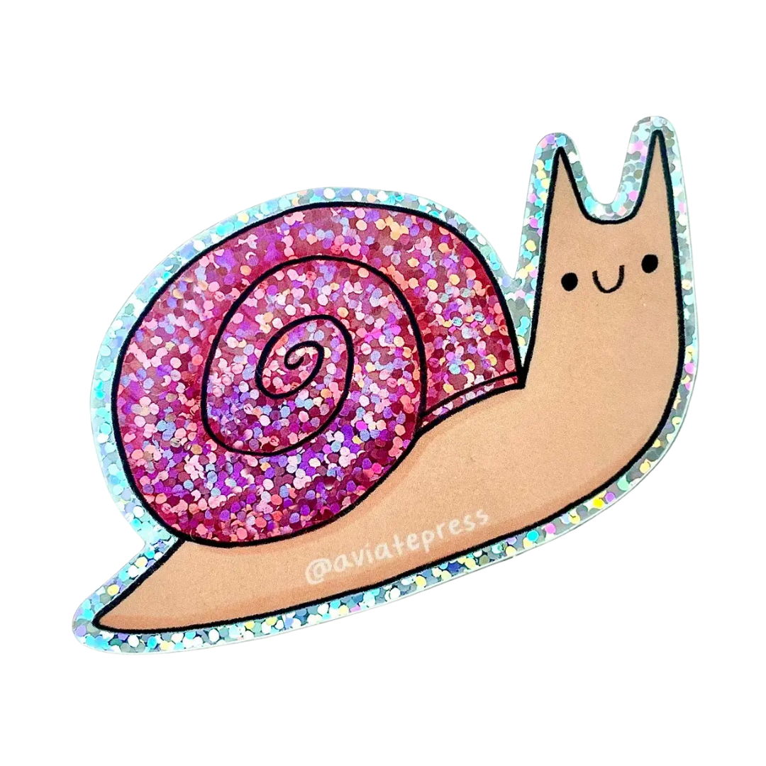 Sparkly Snail Sticker