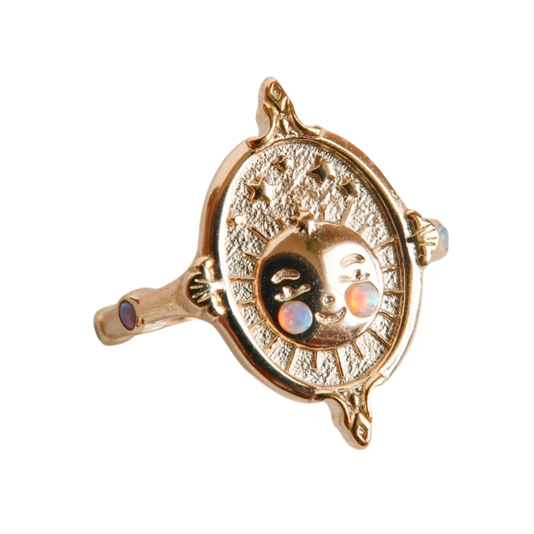 Adjustable Pocket Full of Moonlight Ring