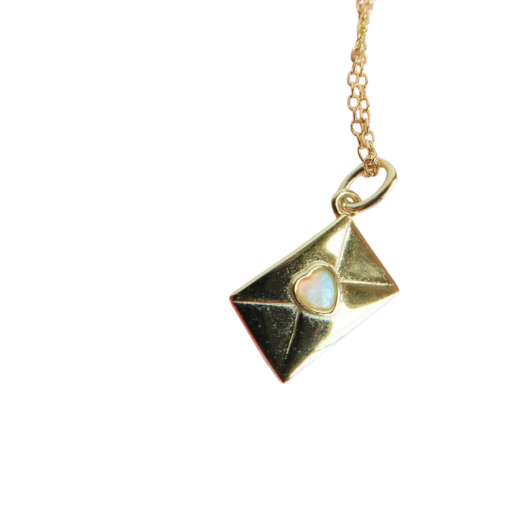 I Miss You Postcard Necklace