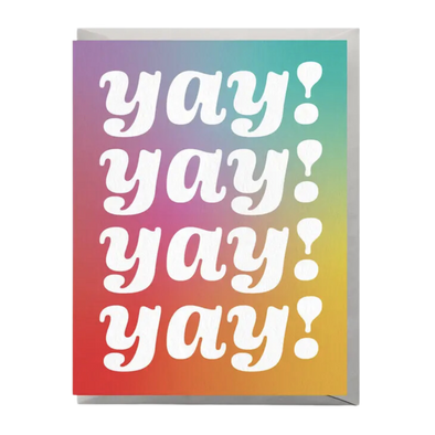 Quadruple Yay Congratulations Card