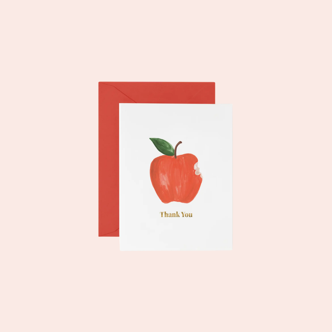 Apple Thank You Card