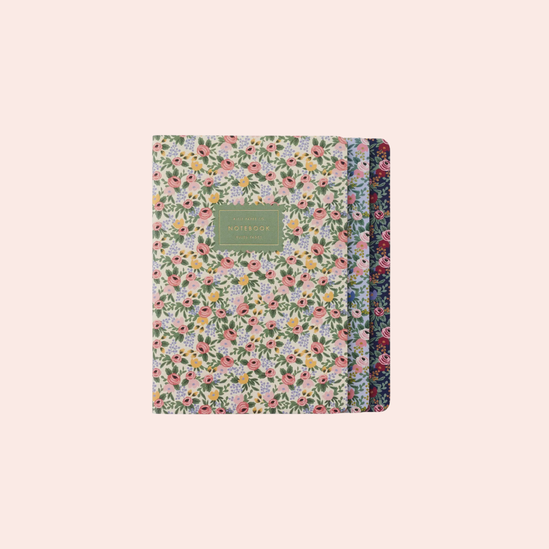 Assorted Set of 3 Rosa Notebooks