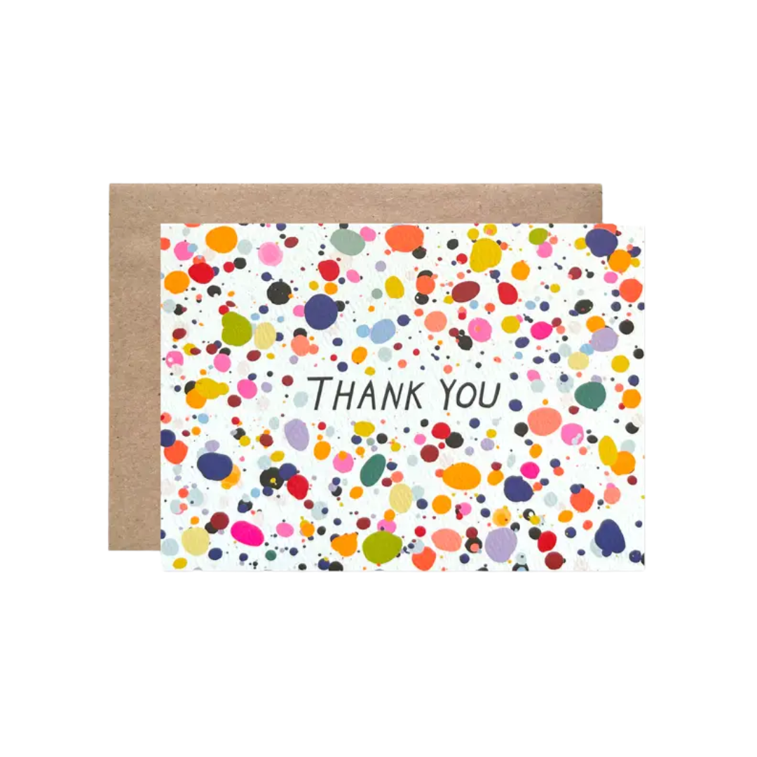 Thank You Splatter Card