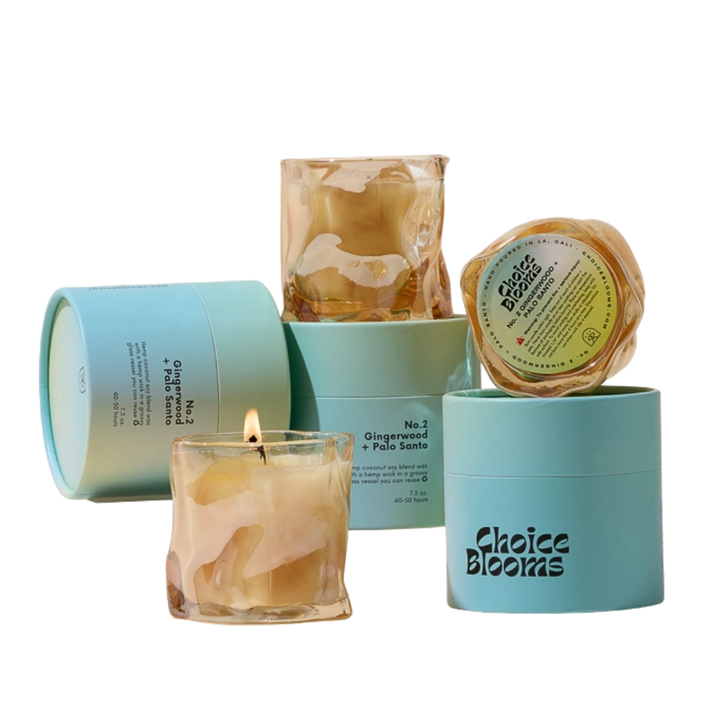 Gingerwood + Palo Santo Candle