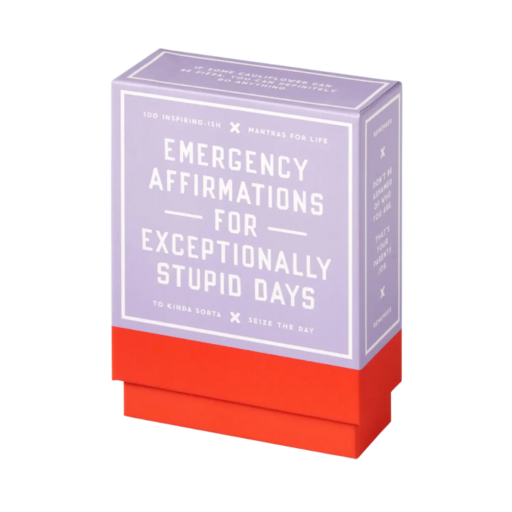 Emergency Affirmations Exceptionally Stupid Days Card Deck