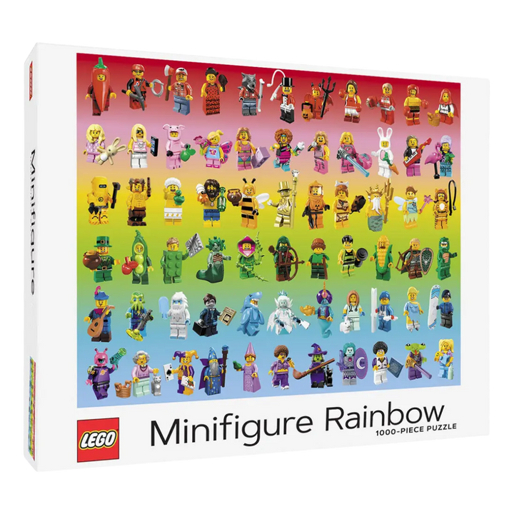 Lego Minifigure Rainbow 1000-Piece Puzzle