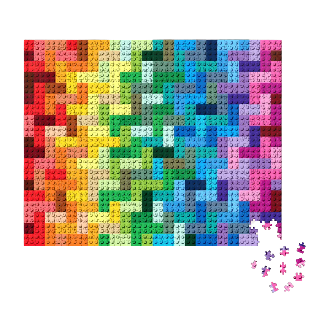 Lego Rainbow Bricks Puzzle