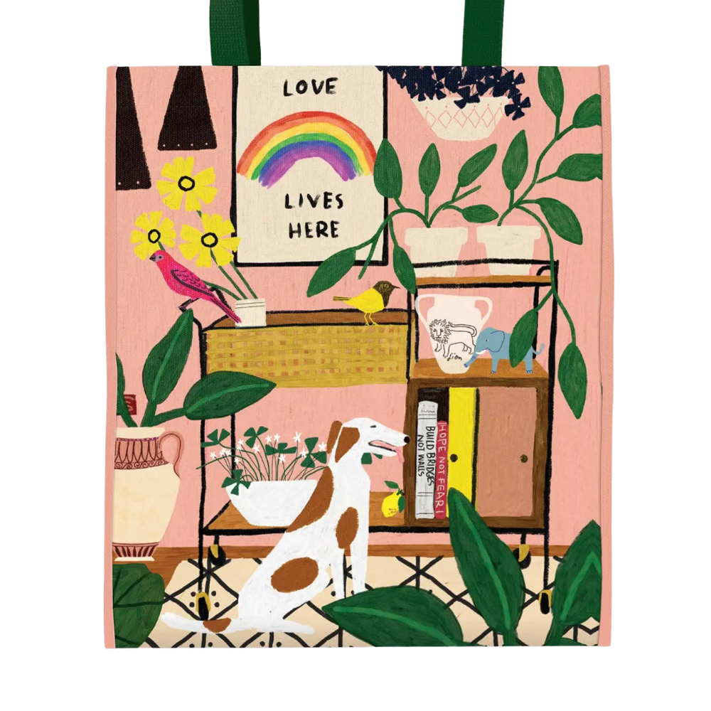 Love Lives Here Reusable Shopping Bag